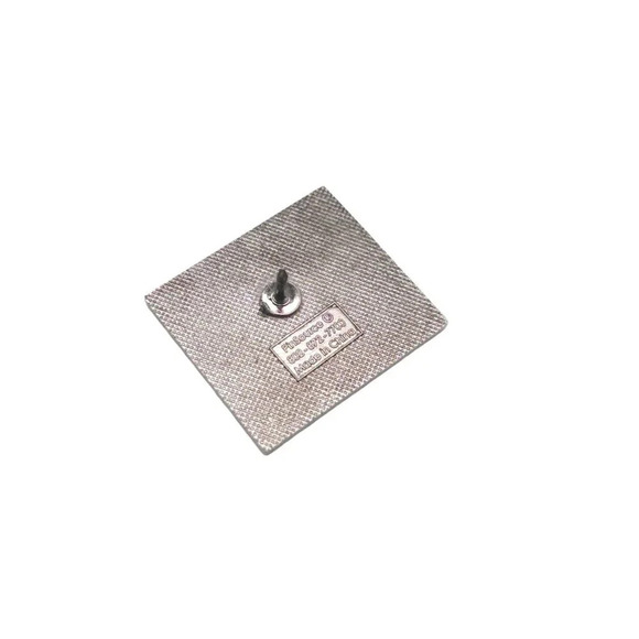 ARS 2000 Floral Hat Lapel Pin Blue and Cream Vintage - Picture 4 of 5